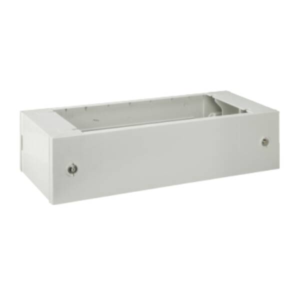 Polyester glassreinforced plinth for encl. PLM86 front opening IP44-IK10 RAL7035 - Schneider Electric - NSYZM263G