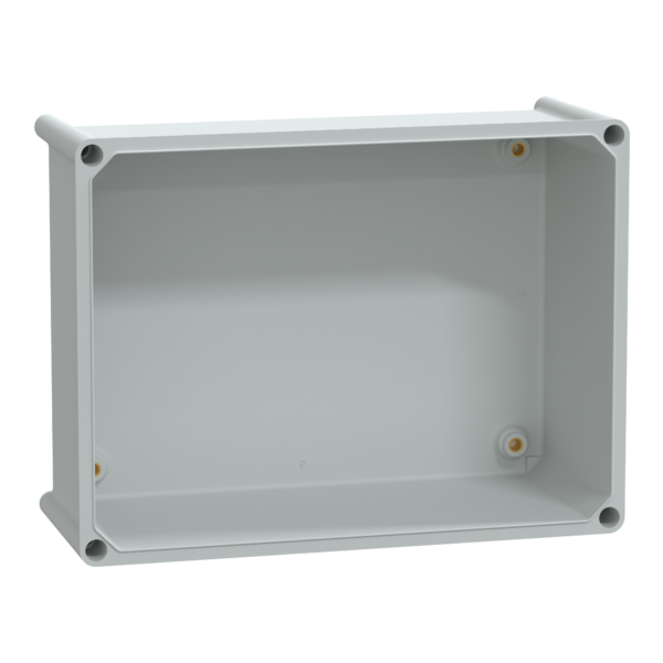 PLS box, polyester rear, opaque PC cover IP65 27x36x23cm - Schneider Electric - NSYPLSC2736AG