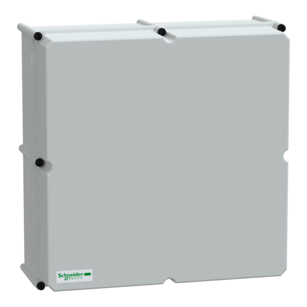 PLS box, polyester rear, opaque PC cover IP65 54x54x18cm - Schneider Electric - NSYPLSC5454G