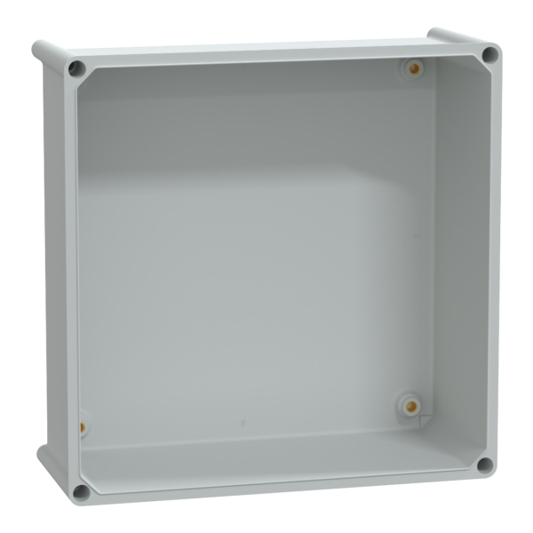 PLS box, polyester rear, polyester cover IP65 36x36x18cm - Schneider Electric - NSYPLSP3636G