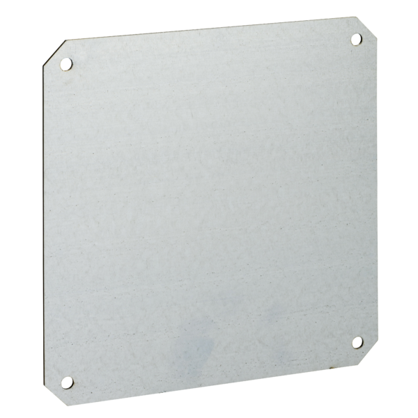 Metallic mounting plate for PLS box 27x27cm - Schneider Electric - NSYPMM2727