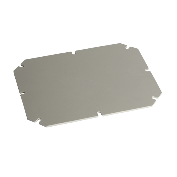 Mounting plate in galvanized steel, thickness 15 mm For boxes of H225W175 mm - Schneider Electric - NSYAMPM2419TB