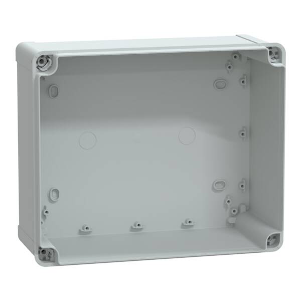 PC box IP66 IK08 RAL7035 Int.H275W225D120 Ext.H291W241D128 Transp.cover H20 - Schneider Electric - NSYTBP292412T