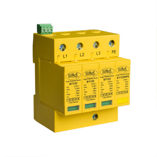 SY12350KA4P - Type 1+2+3, 50kA, 3 phase, with window indication, for TT installations.