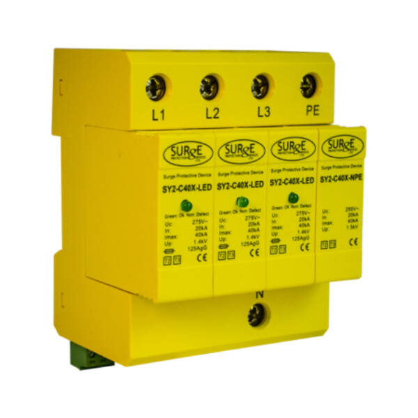 – Type 2+3, 3 Phase, with LED Indication, for TT, TNC-S and TN-S installations.