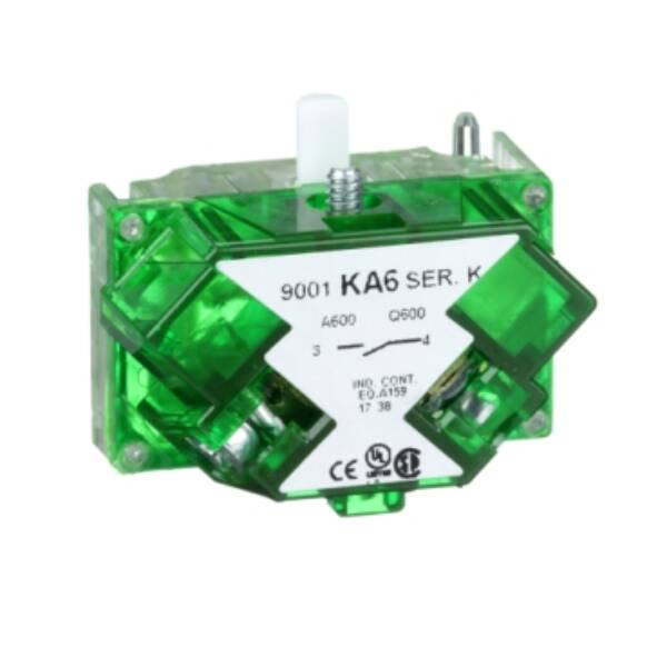 PUSH BUTTON CONTACT 600VAC 10A 30MM T-K - Schneider Electric - 9001KA6
