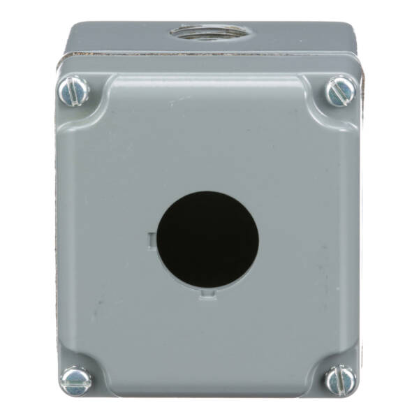 empty control station - 9001K - aluminium - 1 cut-out Ø 30 - Schneider Electric - 9001KY1