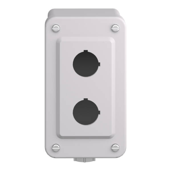 empty control station - 9001SK - plastic - 2 cut-outs Ø 30 - Schneider Electric - 9001SKY2