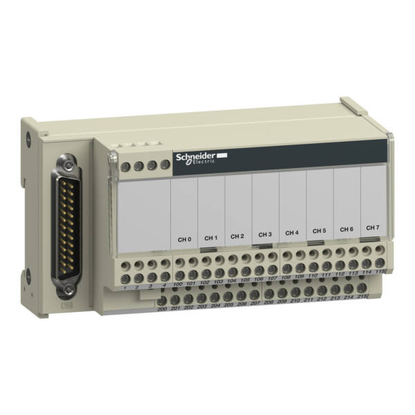 connection sub-base ABE7 - for distribution of 8 analog channels - Schneider Electric - ABE7CPA03