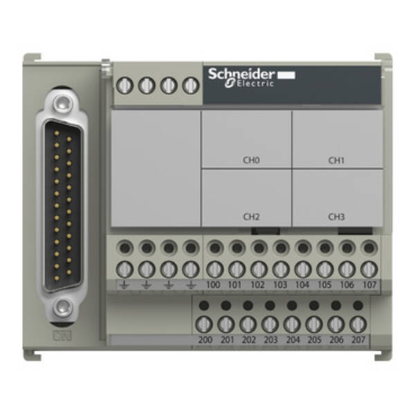 connection sub-base ABE7 - for distribution of 4 thermocouples - Schneider Electric - ABE7CPA412