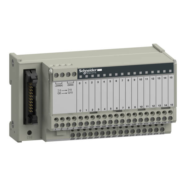 passive connection sub-base ABE7 - 16 inputs or outputs - Led - isolator - Schneider Electric - ABE7H16S21