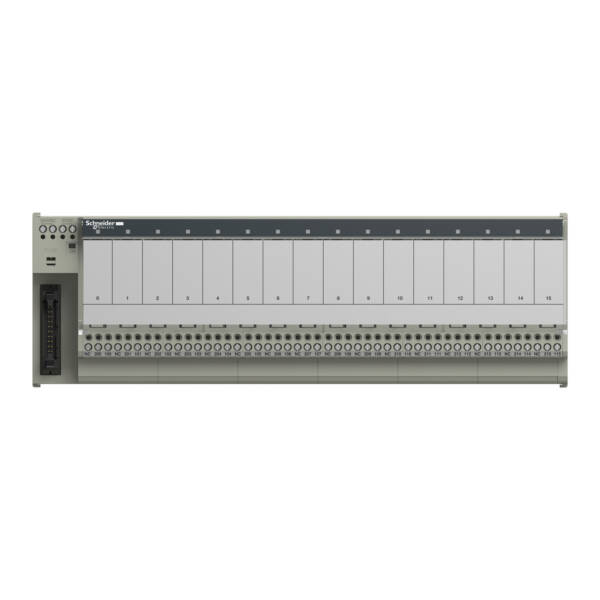 sub-base for plug-in relay ABE7 - 16 channels - relay 12.5 mm - Schneider Electric - ABE7P16F310