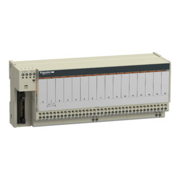 Sub-base with plug-in electromechanical relay ABE7 - 16 channels - relay 10 mm - Schneider Electric - ABE7R16T210