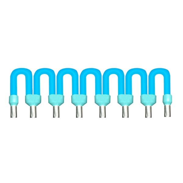 commoning link for connection sub-base - for common DC - blue - 2 cm - Schneider Electric - ABFC08R02B