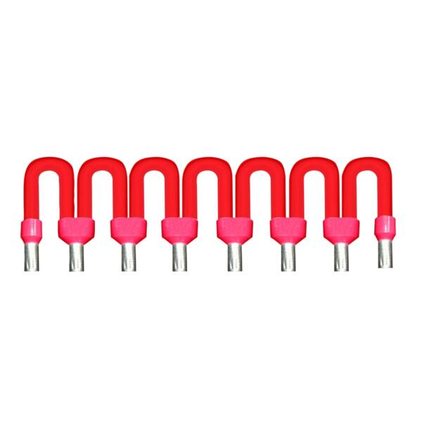 commoning link for connection sub-base - for common AC - red - 2 cm - Schneider Electric - ABFC08R02R