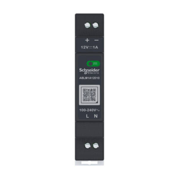 Regulated Power Supply, 100-240V AC, 12V 1 A, single phase, Modular - Schneider Electric - ABLM1A12010