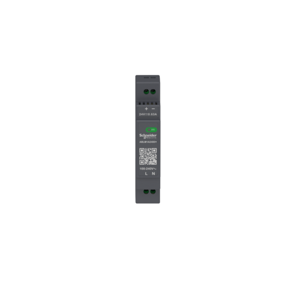 Regulated Power Supply, 100-240V AC, 24V 0.6 A, single phase, Modular - Schneider Electric - ABLM1A24006