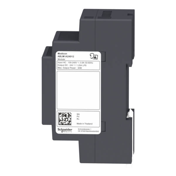 Regulated Power Supply, 100-240V AC, 24V 1.2 A, single phase, Modular - Schneider Electric - ABLM1A24012