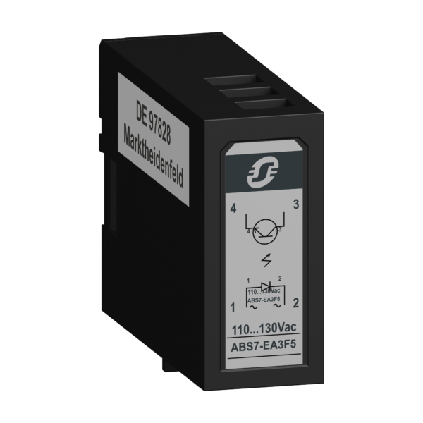 plug-in solid state relay- 12.5 mm - input - 110..130 V AC 60HZ - Schneider Electric - ABS7EA3F5