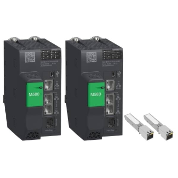 Modicon M580, Kit made of: 2x BMEH584040 + 2x 490NAC0100 - Schneider Electric - BMEH584040K