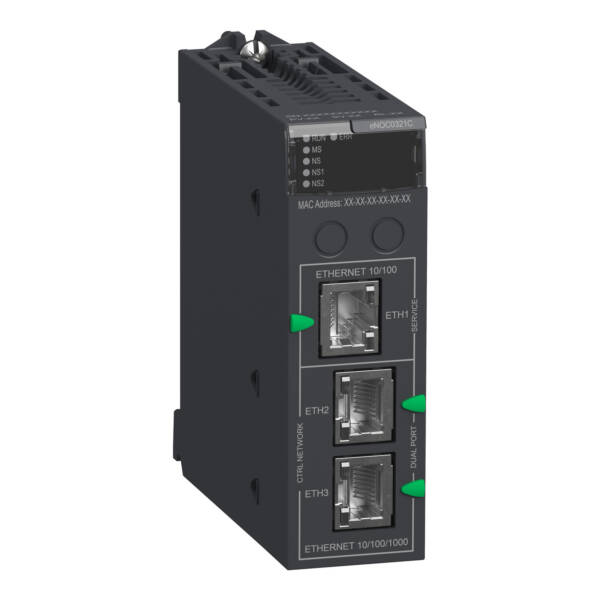 Communication module, Modicon M580, Ethernet 3 subnets, IP Forwarding function, Coated - Schneider Electric - BMENOC0321C