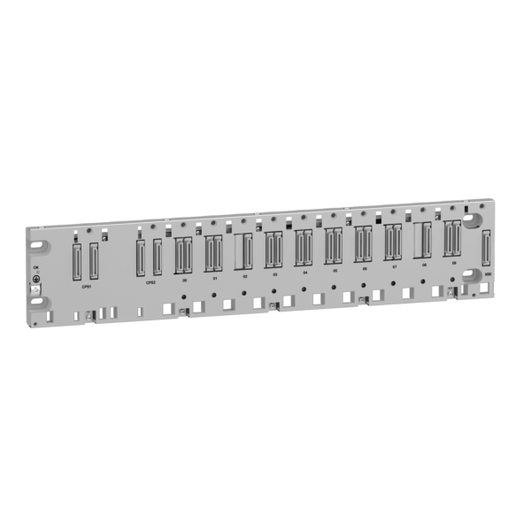 ruggedized rack X80 - 10 slots - Redundant PS - Ethernet backplane - Schneider Electric - BMEXBP1002H