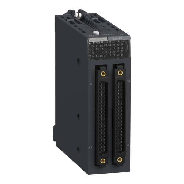 discrete input module X80 - 64 inputs - 24 V DC positive - Schneider Electric - BMXDDI6402K