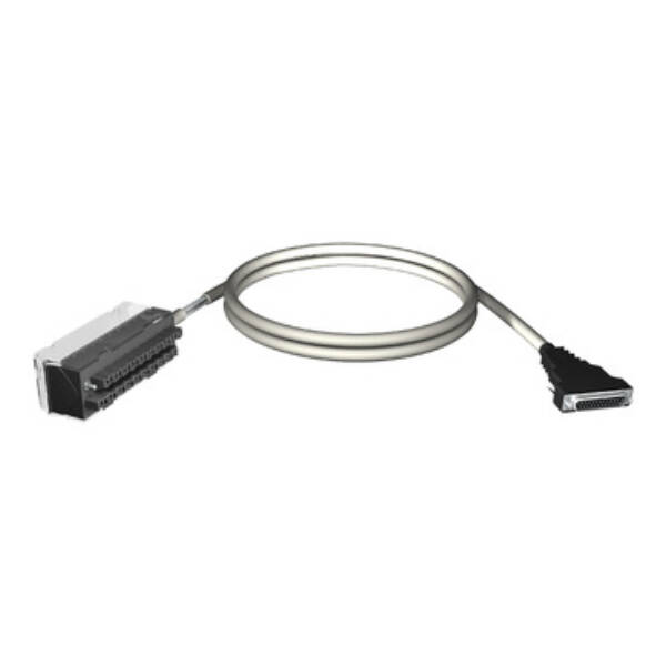 cord set - 20-way terminal - SUB-D25 connector - for X80 I/O - 1.5 m - Schneider Electric - BMXFCA150