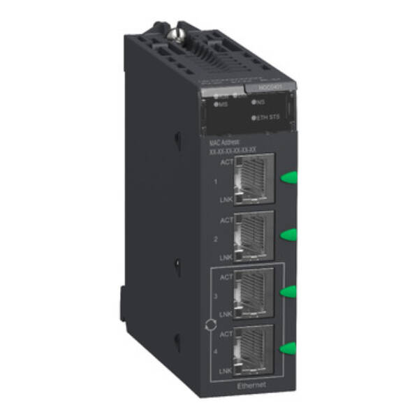Ethernet module M340 - 4 x RJ45 10/100 - Schneider Electric - BMXNOC0401