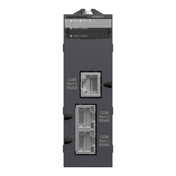 Serial link module with 2 RS-485/232 ports in Modbus and Character mode - Schneider Electric - BMXNOM0200