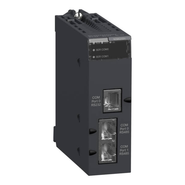 Harshed serial link module with 2 RS-485/232 ports in Modbus and Character mode - Schneider Electric - BMXNOM0200H