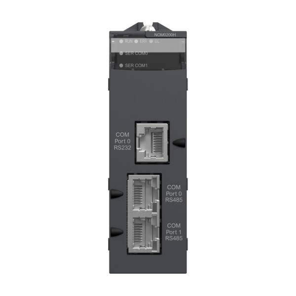 Harshed serial link module with 2 RS-485/232 ports in Modbus and Character mode - Schneider Electric - BMXNOM0200H