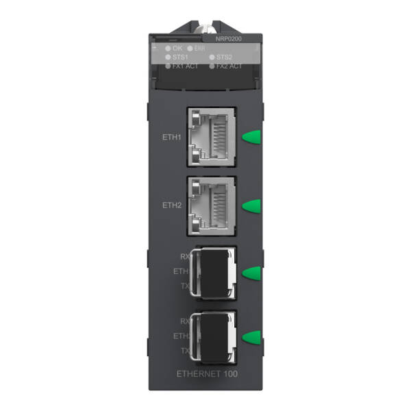 Fiber Converter MM/LC 2CH 100Mb - Schneider Electric - BMXNRP0200
