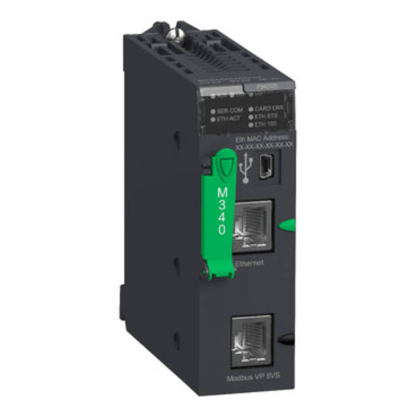 processor module M340 - max 1024 discrete + 256 analog I/O - Modbus - Ethernet - Schneider Electric - BMXP342020