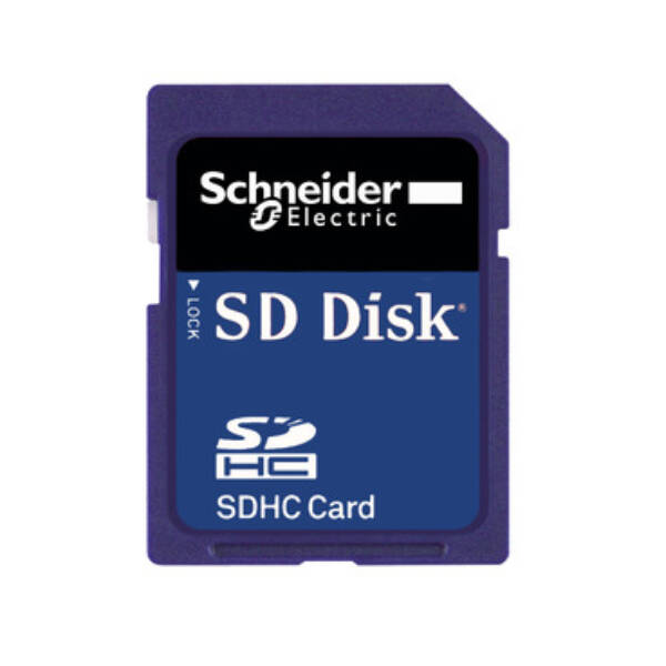 SD flash memory card - 8 Mb - plus 8 Mb file storage area - for M340 processor - Schneider Electric - BMXRMS008MPF