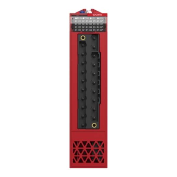 discrete output module - 8 outputs - solid state - 24 V DC positive - Safety - Schneider Electric - BMXSDO0802