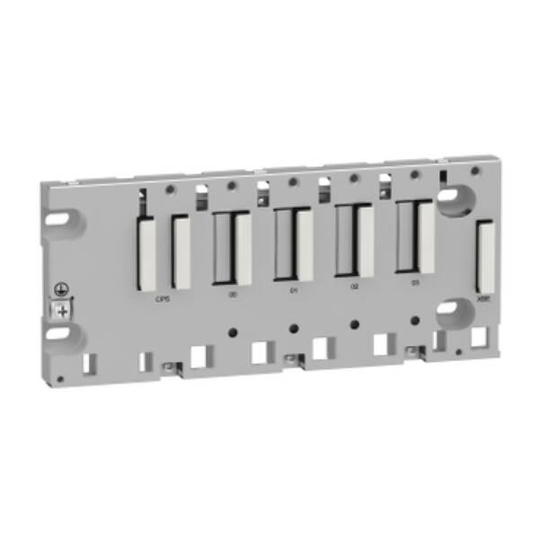 rack M340 - 4 slots - panel, plate or DIN rail mounting - Schneider Electric - BMXXBP0400