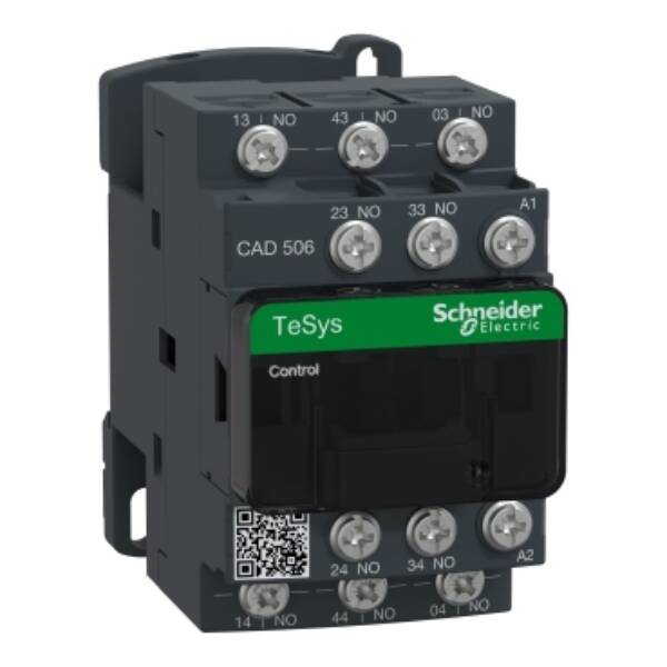 TeSys D control relay - 5 NO - <= 690 V - 220 V AC standard coil - Schneider Electric - CAD506M7