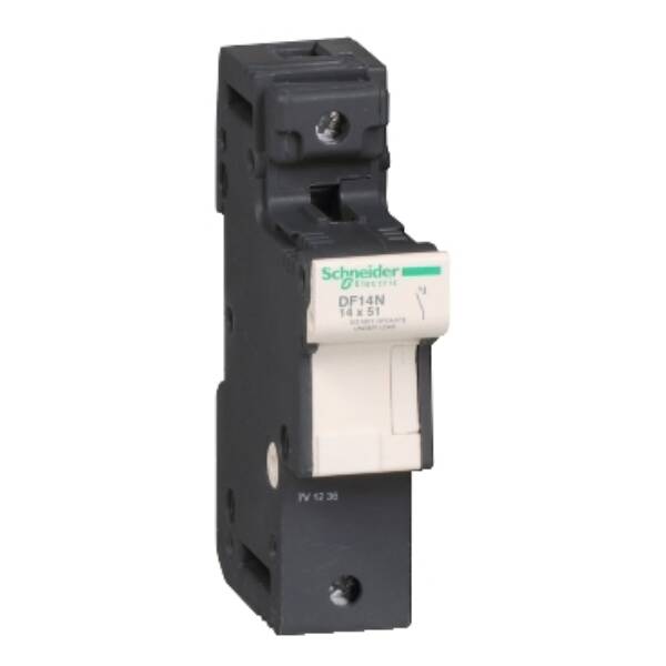 Fuse carrier TeSys DF, Neutral 50A, fuse size 14x51 mm, with tubular link - Schneider Electric - DF14N