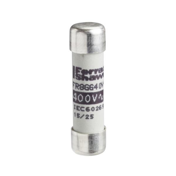 NFC cartridge fuses, Tesys GS, cylindrical 10 mm x 38 mm, fuse type gG, 500VAC, 2 A, without striker - Schneider Electric - DF2CN02