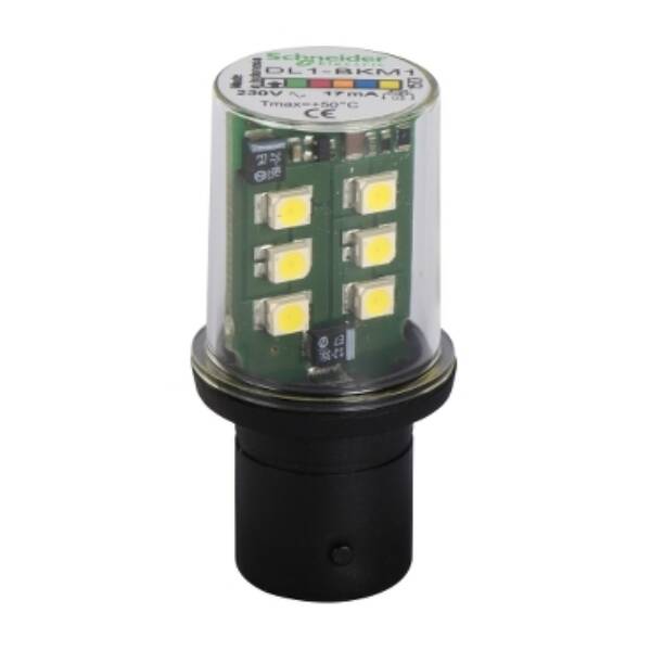 Flashing LED, 230 Vac White - Schneider Electric - DL1BKM1