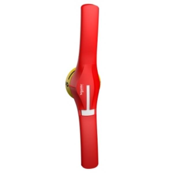 External rotary handle, TeSys GS, red handle, front mounting, 2 positions I-O, IP65, for GS 1250A IEC - Schneider Electric - GS2AH580