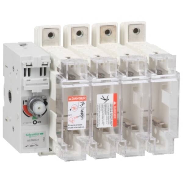 TeSys GS - switch-disconnector-fuse - 4 P - 400A - DIN 2 - Schneider Electric - GS2QQG4