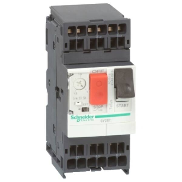 Motor circuit breaker, TeSys GV2, 3P, 1.6-2.5 A, thermal magnetic, spring terminals - Schneider Electric - GV2RT073