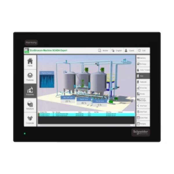 12w Industrial FPM, Harmony FP6, WXGA, 16M colors, PCAP Multi Touch (2 points) with optimized noise filter, DVI, USB Type B, 24V DC - Schneider Electric - HMIFP6600WCD