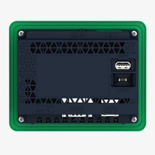 Touch panel screen, Harmony ST6, 4"W display, 1COM, 1Ethernet, USB host&device, 24 VDC - Schneider Electric - HMIST6200
