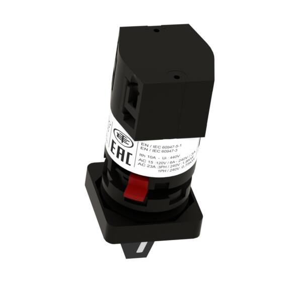 Harmony K1, K2, Cam switch, 1 pole, with off position, 60° switching angle, 10 A, for Ø 16 or 22 mm - Schneider Electric - K10A001ACH