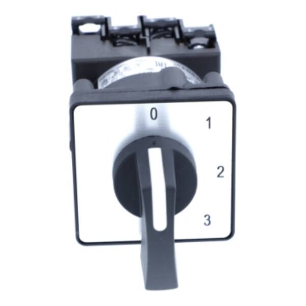 Harmony K1, K2, Cam voltmeter switch, 3L and 3LN, 45°, 12 A, screw mounting - Schneider Electric - K1F027MLH