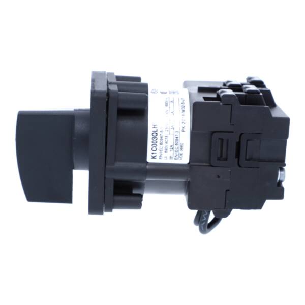 Harmony K1, K2, Cam voltmeter switch, 3L and 3LN, 45°, 12 A, screw mounting - Schneider Electric - K1F027MLH