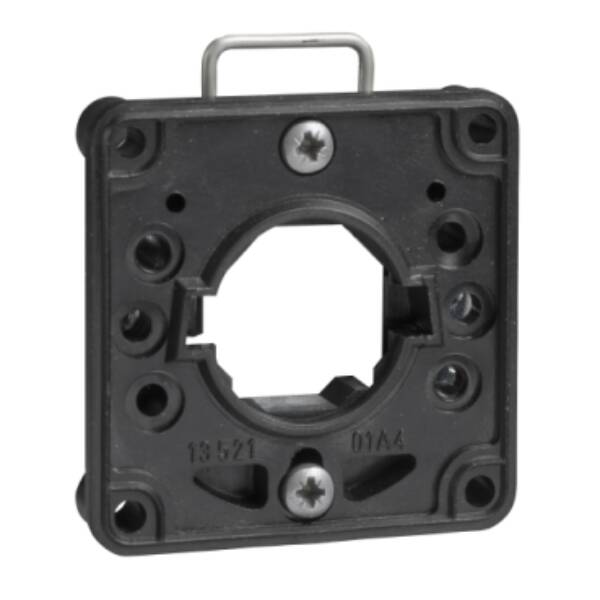 plate for cam switch body - Ø 22 mm hole, front mounting, clip-in body - Schneider Electric - KZ140